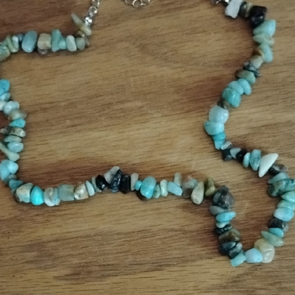Turquoise Stone Necklace- 5/$20 - Picture 4 of 4